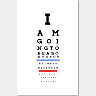I am going to be a godmother! Eye Chart Posters and Art